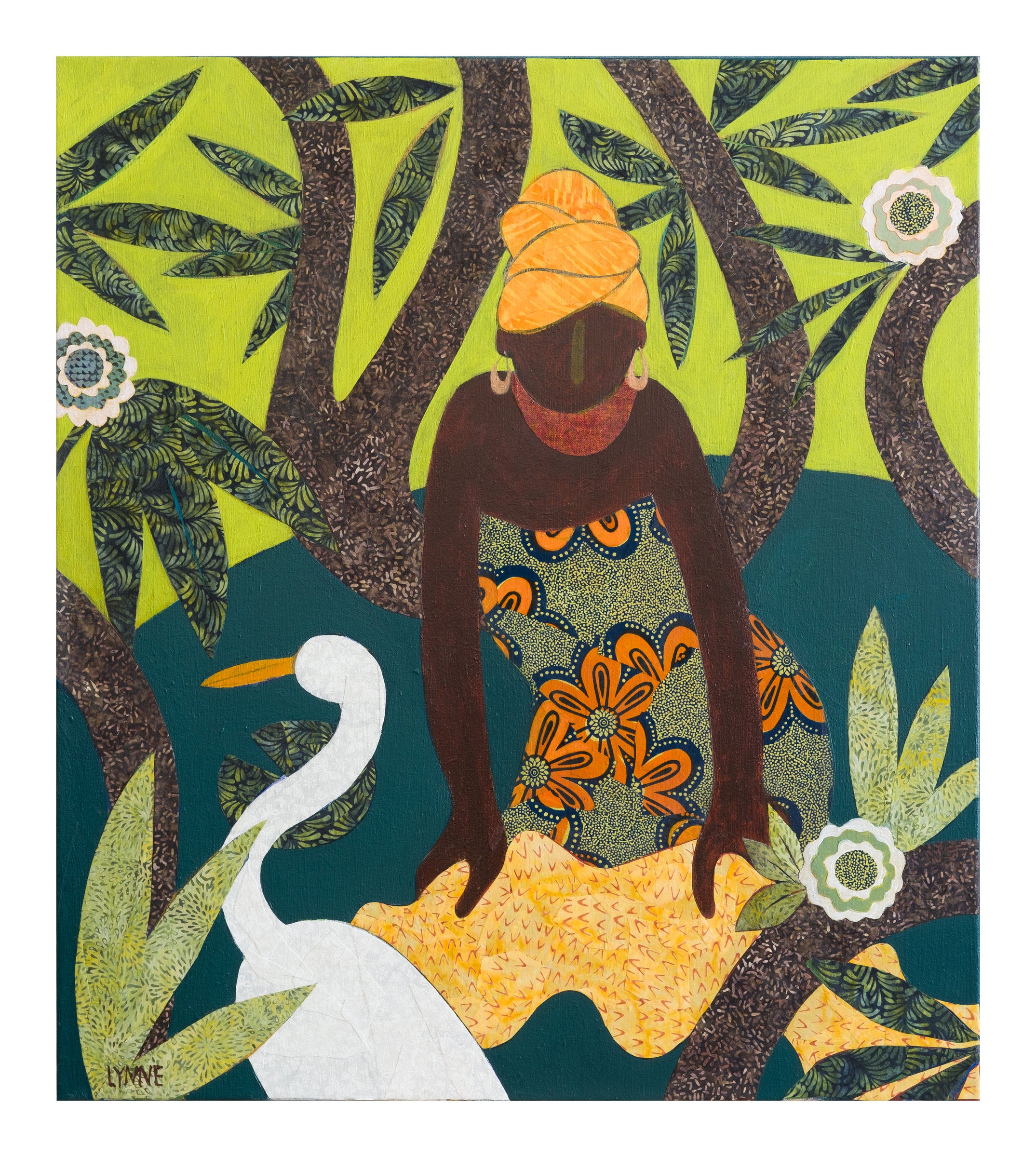 Woman and Bird at the Water