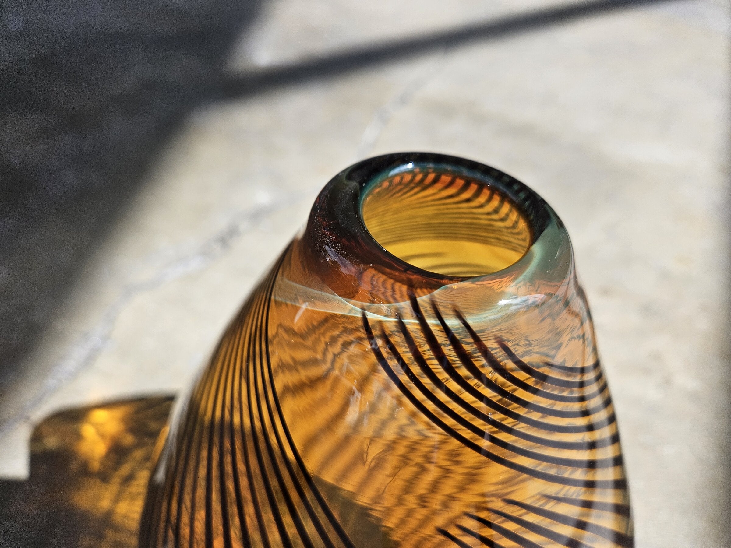 Cane-Worked Amber