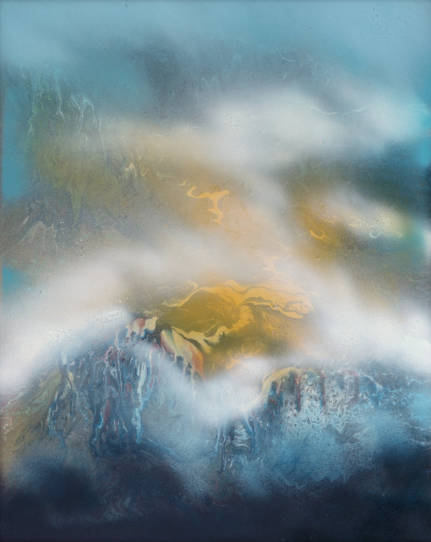 Turquoise in the fog