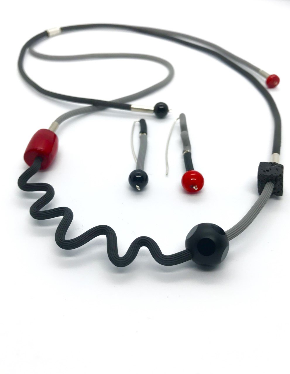 shown with the shapes and shadows earrings