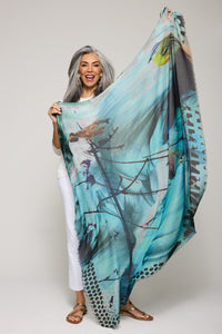 L'Oiseau Bleu Silk Modal Scarf