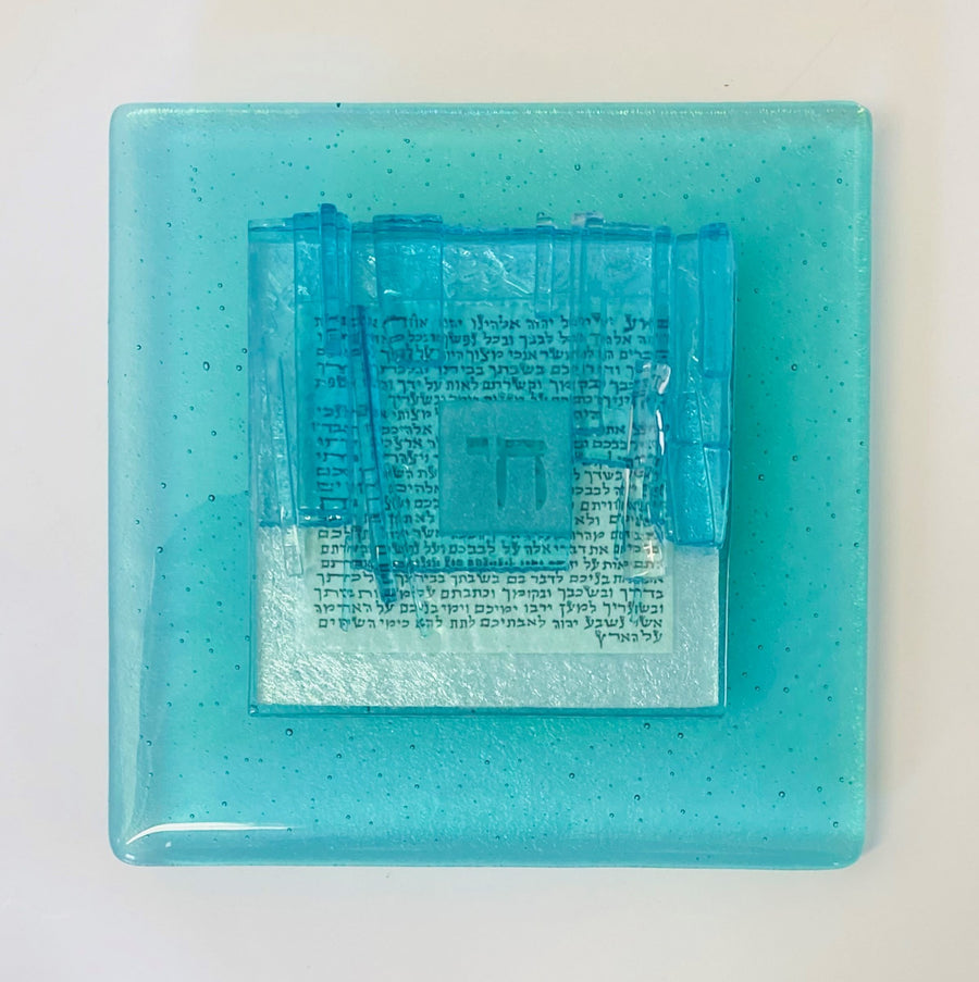 Blessing Art Plaque Chai Aqua VI