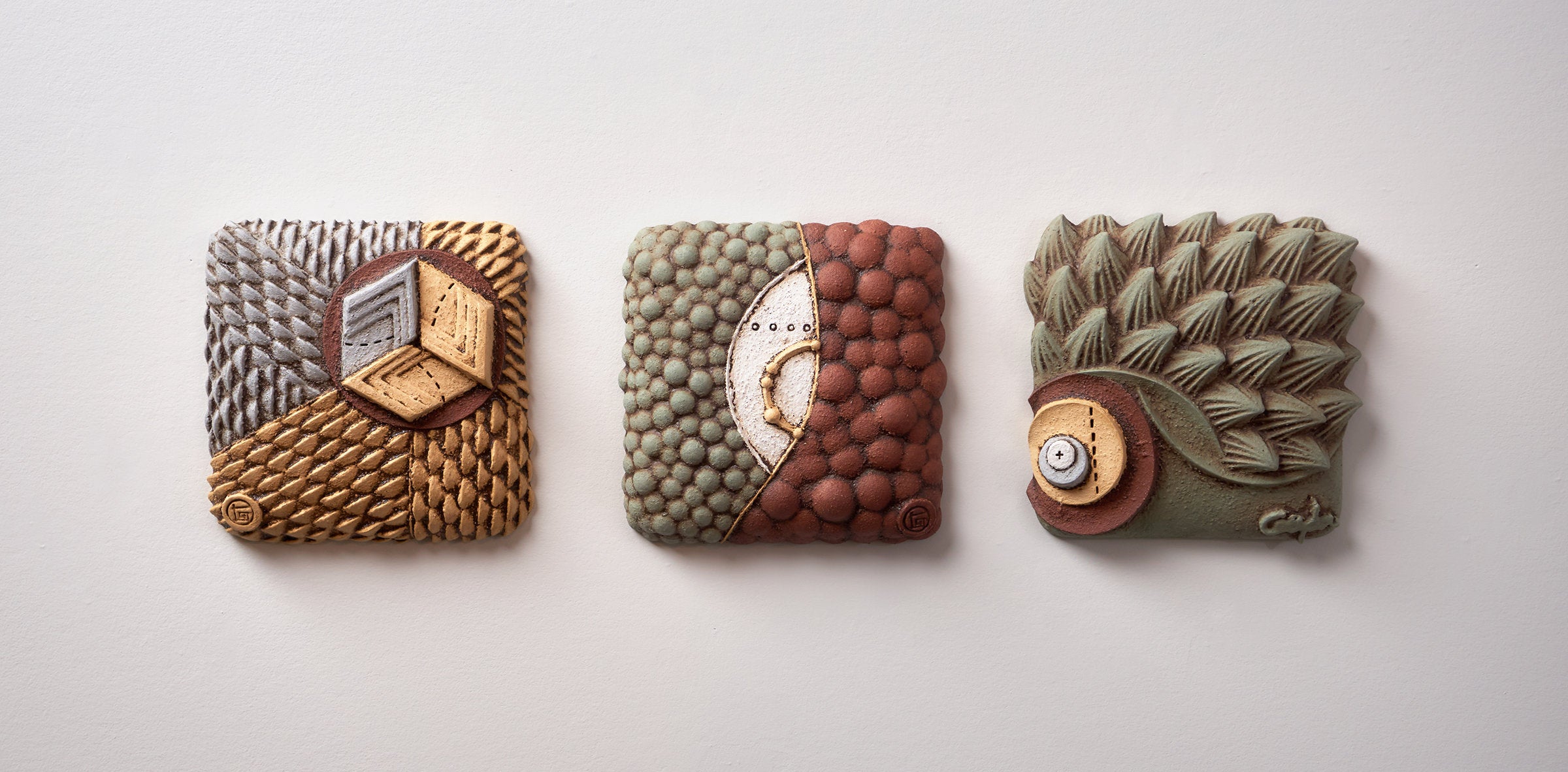 Actiniform Triptych Horizontal