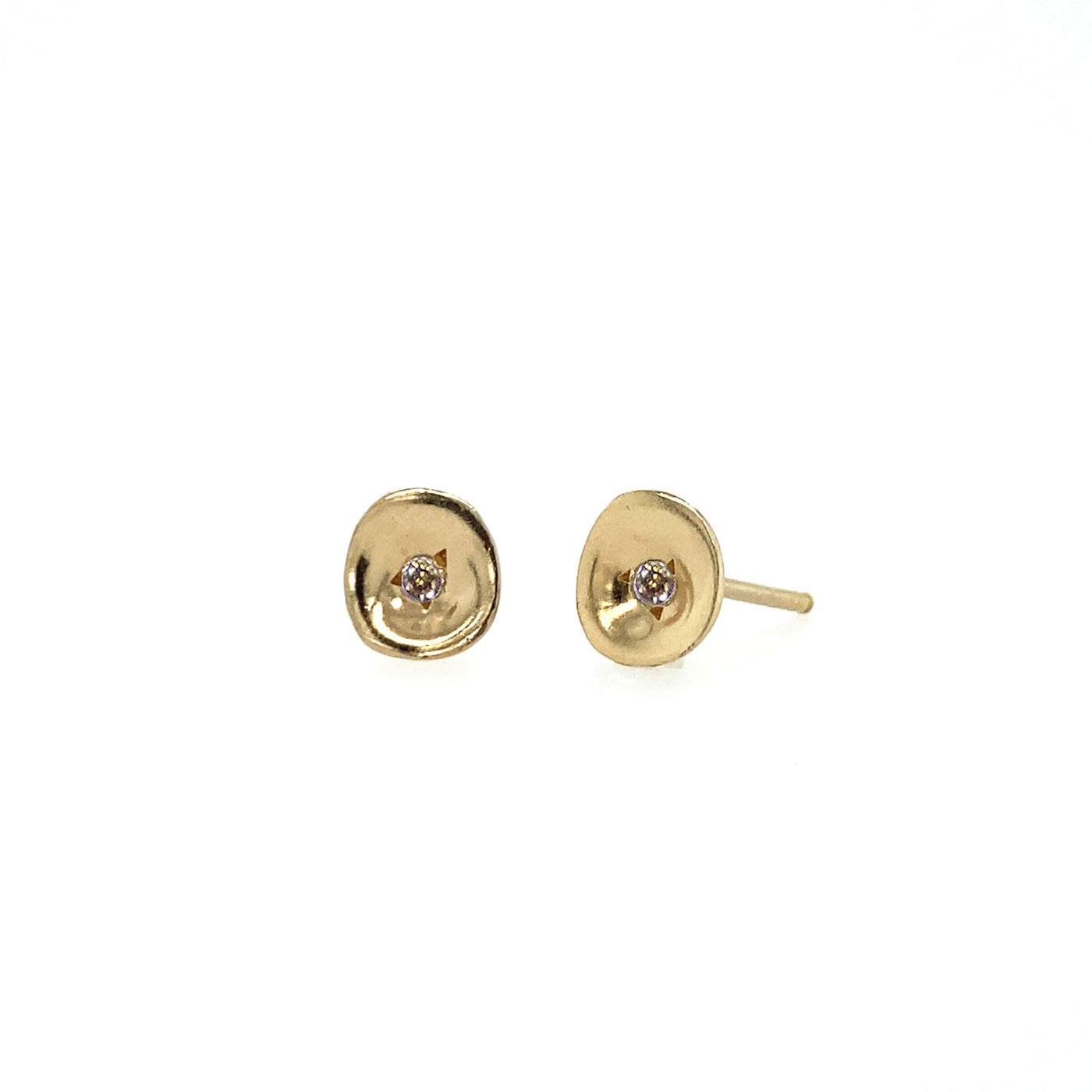 18k Vermeil, Champagne Diamond