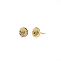 18k Vermeil, Champagne Diamond