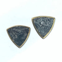 Reticulated Shield Earrings