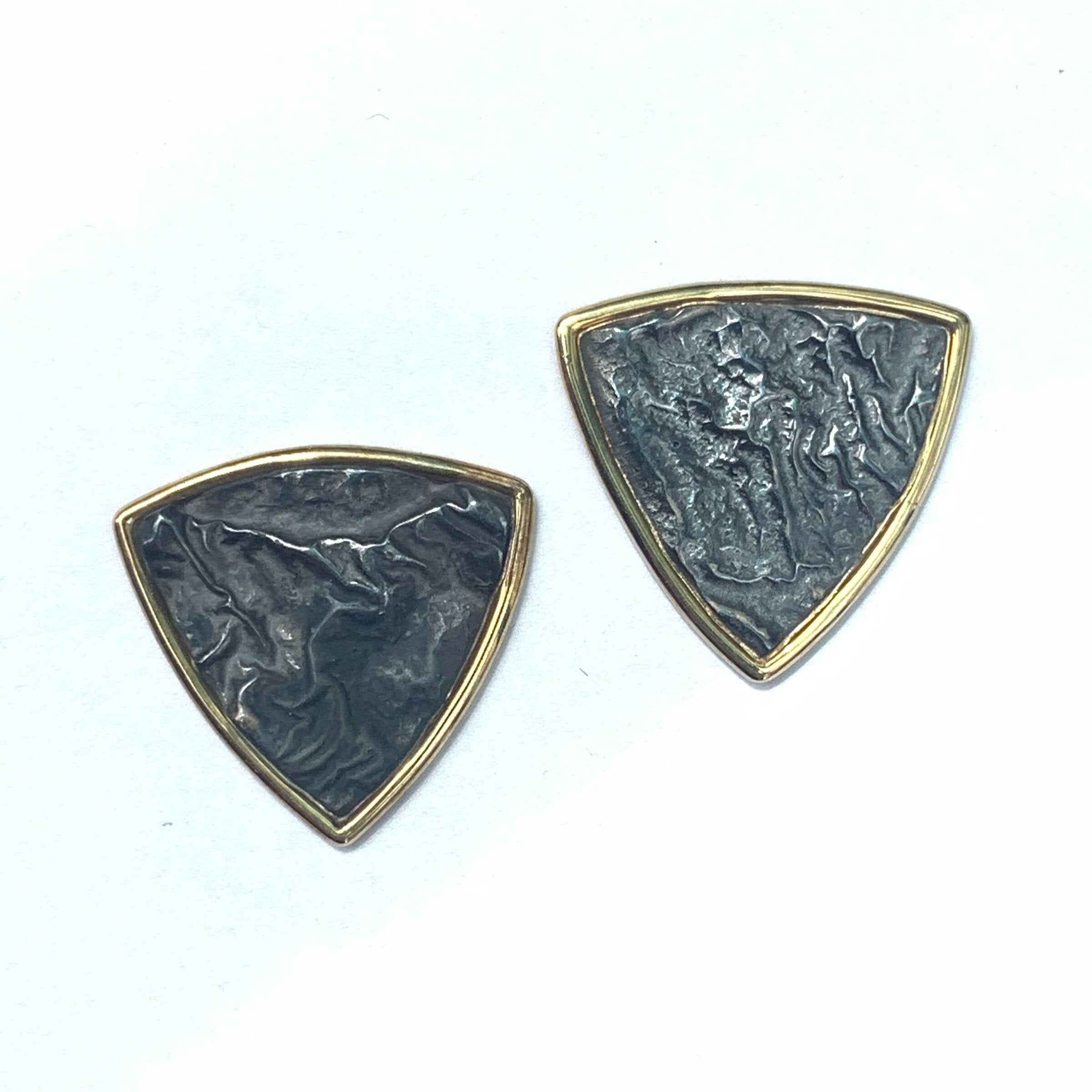 Reticulated Shield Earrings