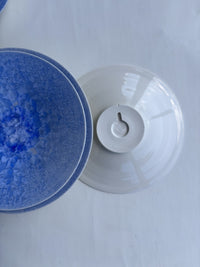 Blue Crystalline Wall Bowls