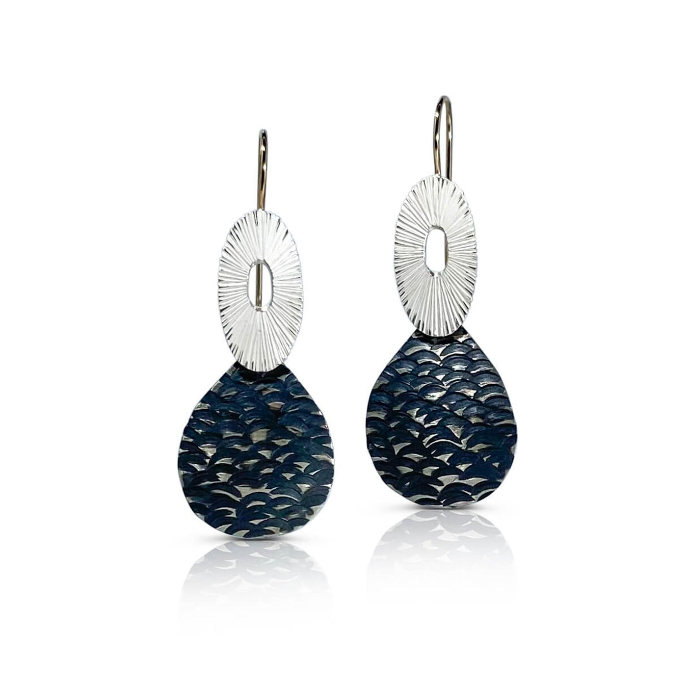 Bright Ovals & Water Drop Earrings