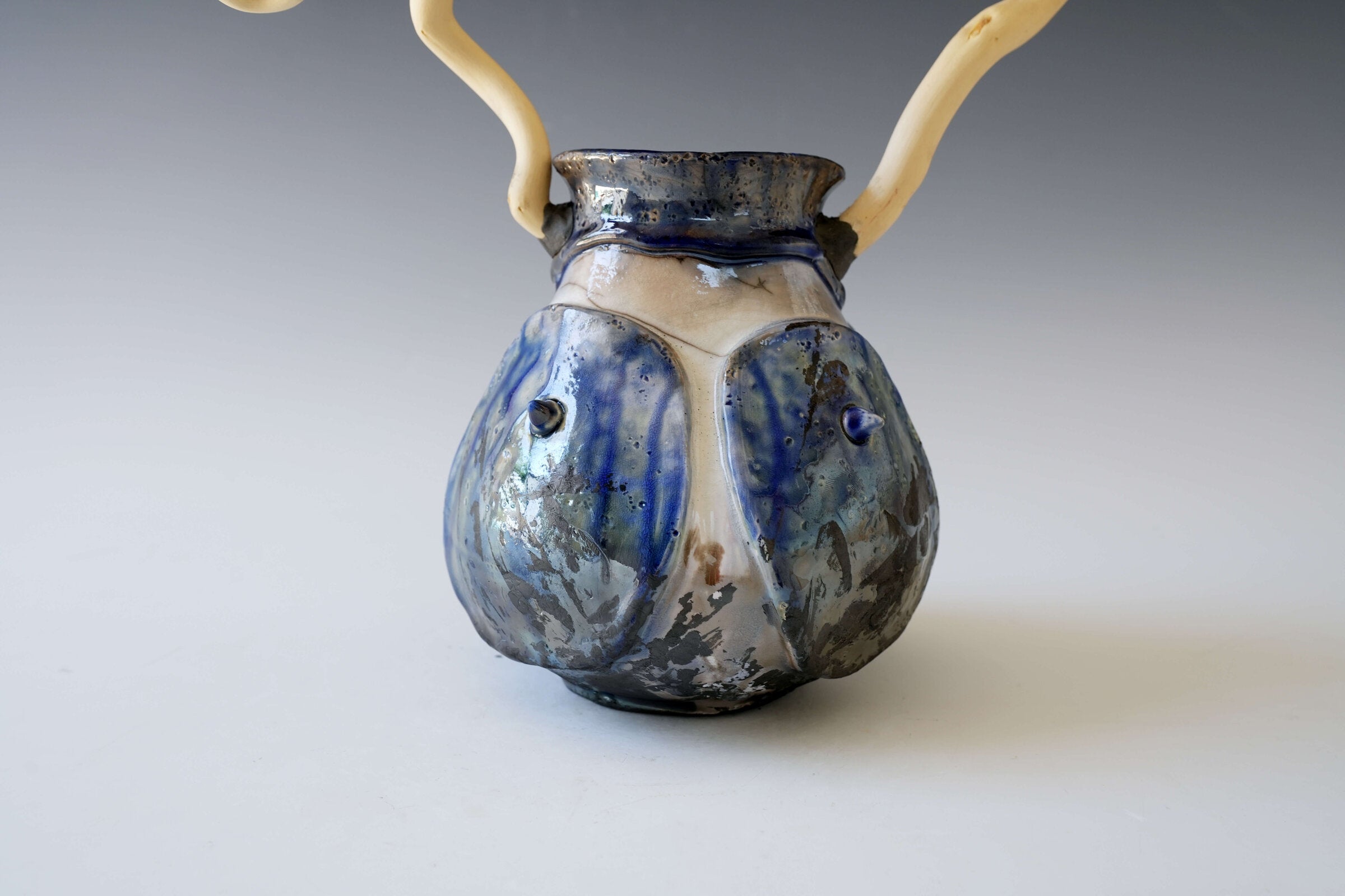 Burnt Shell Magic Forest Porcelain Vessel