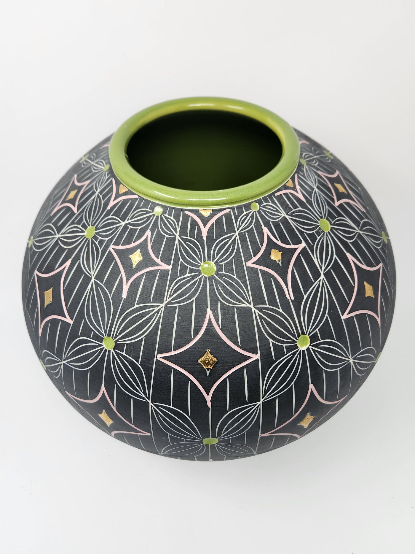 Petal and Line Porcelain Vase