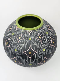 Petal and Line Porcelain Vase