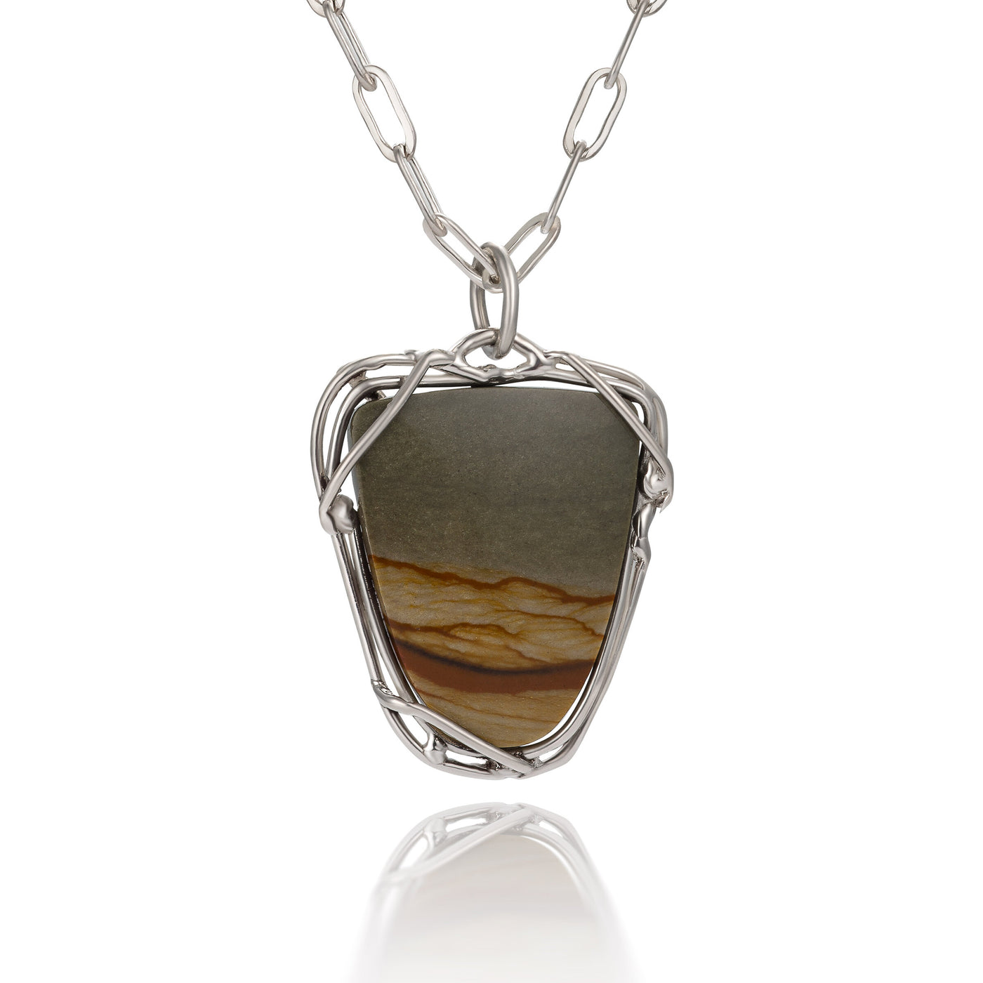 Owyhee Picture Jasper Pendant | Photo by Berlian Arts