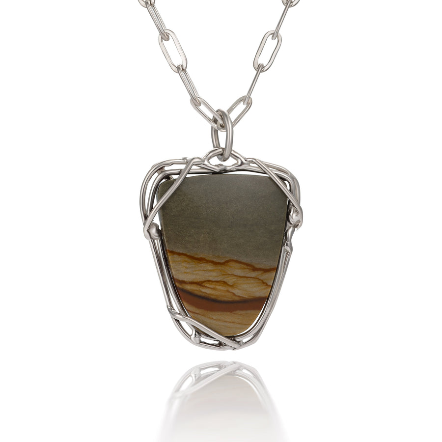 Owyhee Picture Jasper Pendant | Photo by Berlian Arts