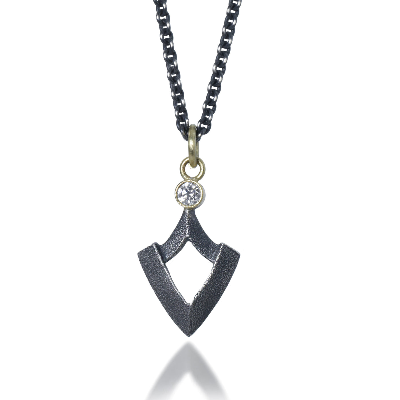 Oxidized Silver & 18k Gold
