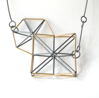 Square and Circle Necklace