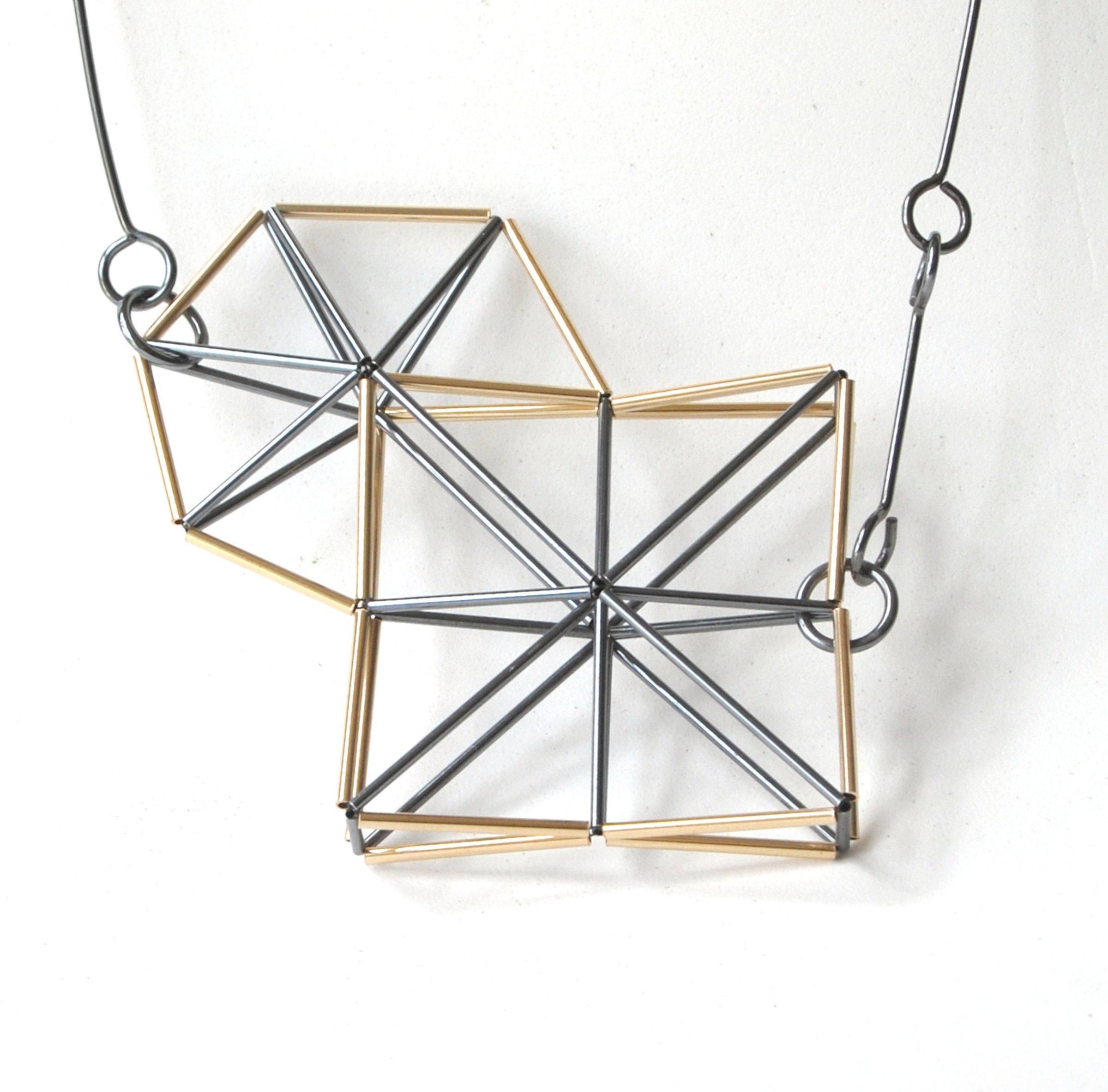 Square and Circle Necklace