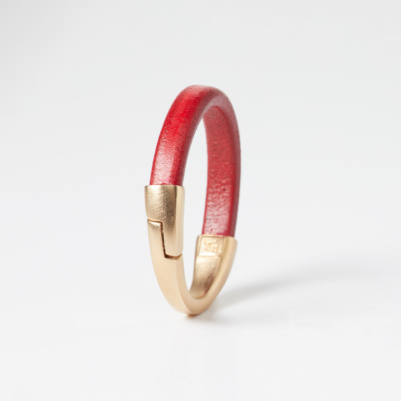 Red/Gold Crescent Moon Bracelet