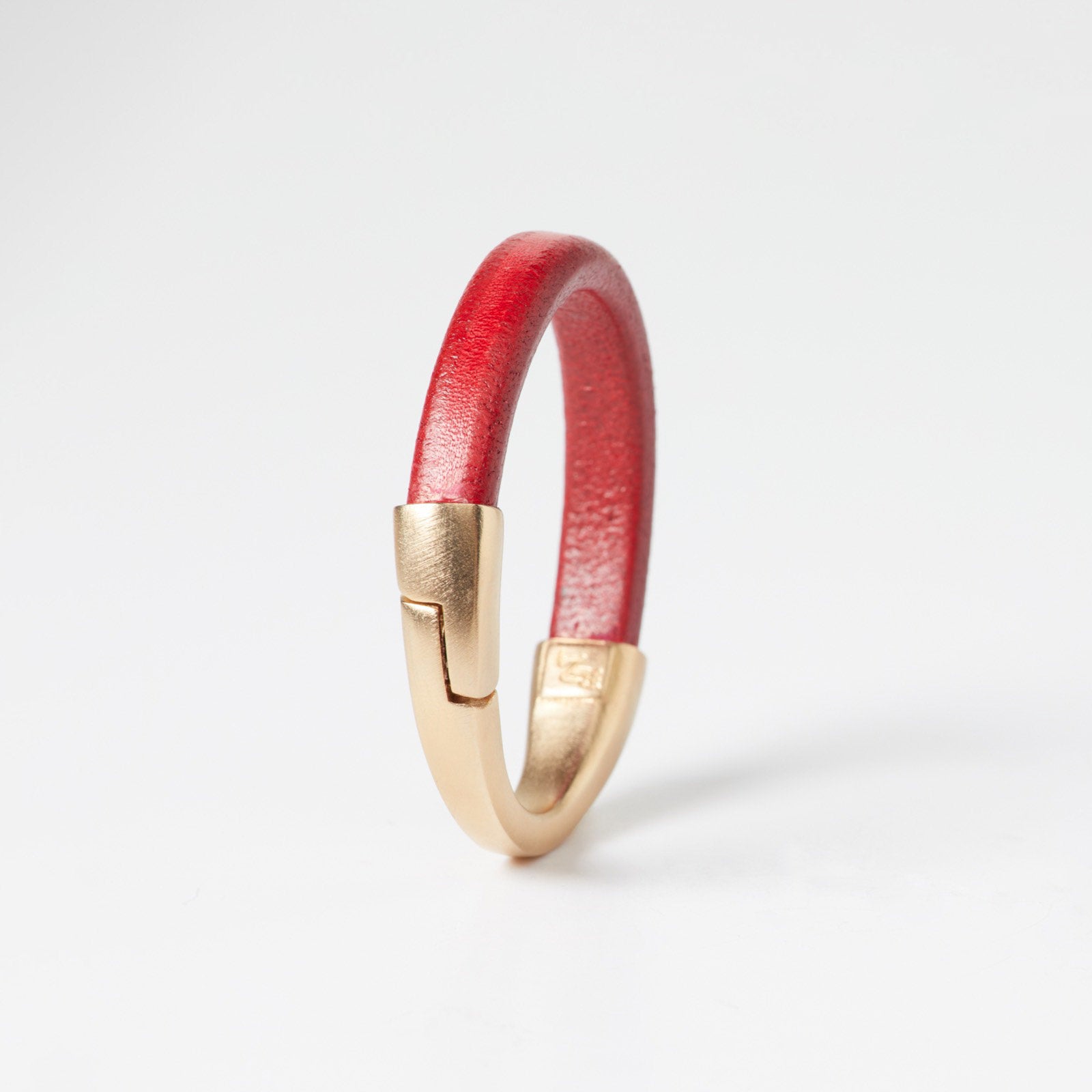 Red/Gold Crescent Moon Bracelet