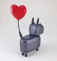 Scottie with Heart Balloon