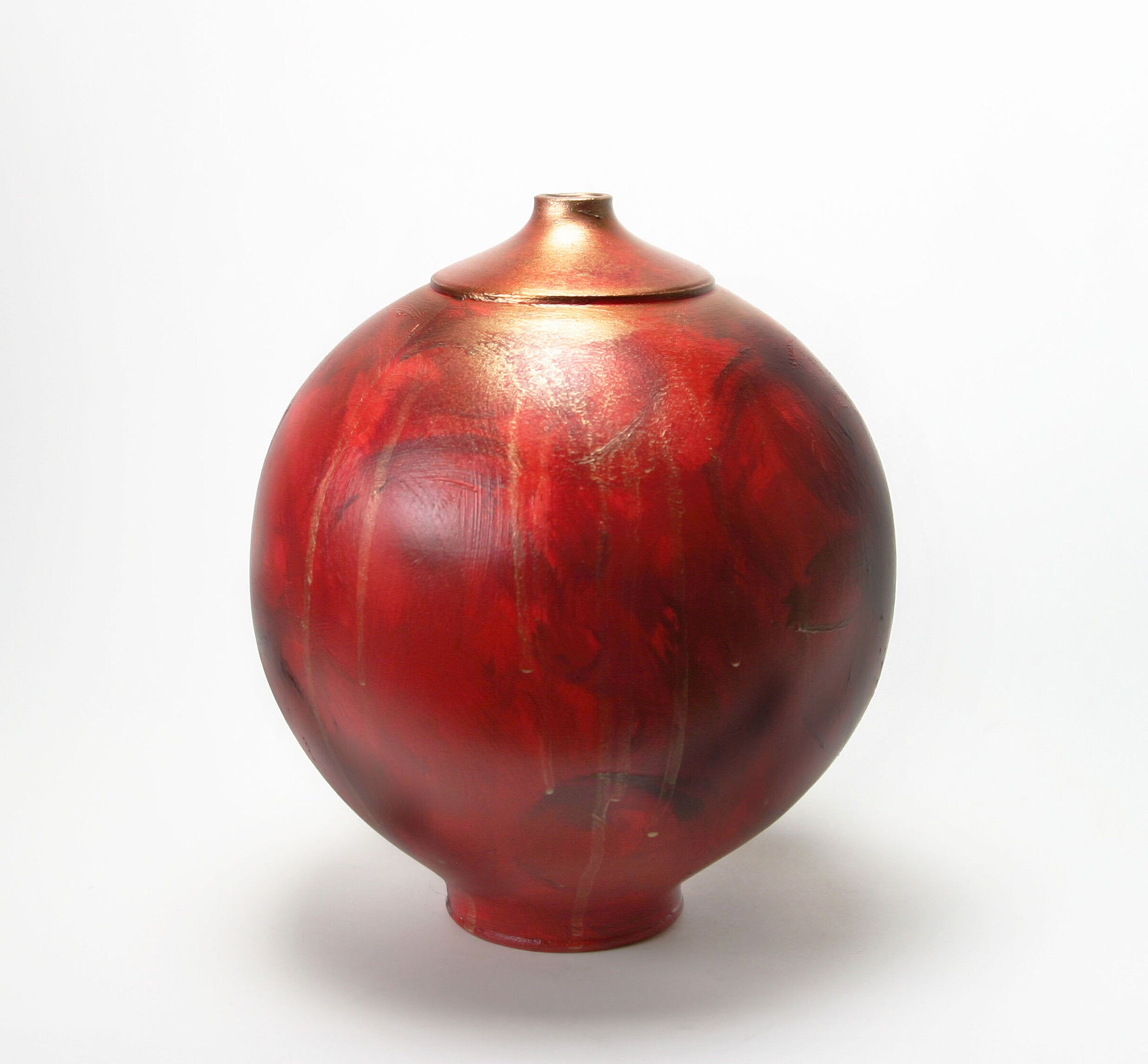 Cascading Iridescent Light Ruby Red