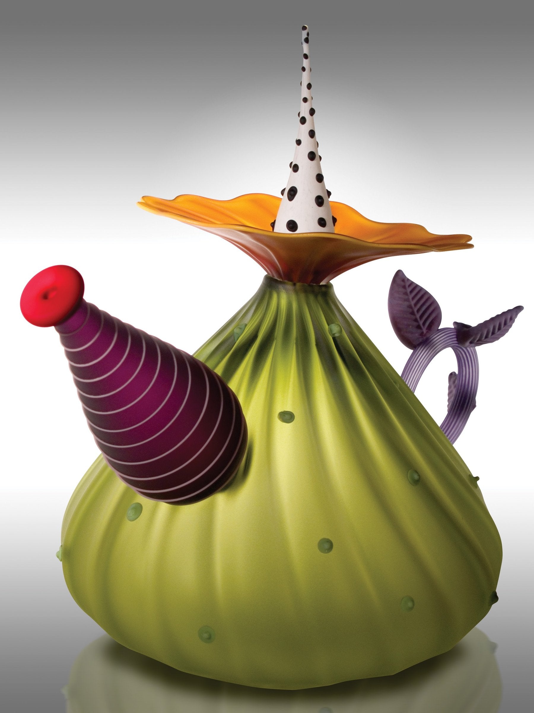 Garden Variety Teapot in Olive