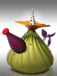 Garden Variety Teapot in Olive