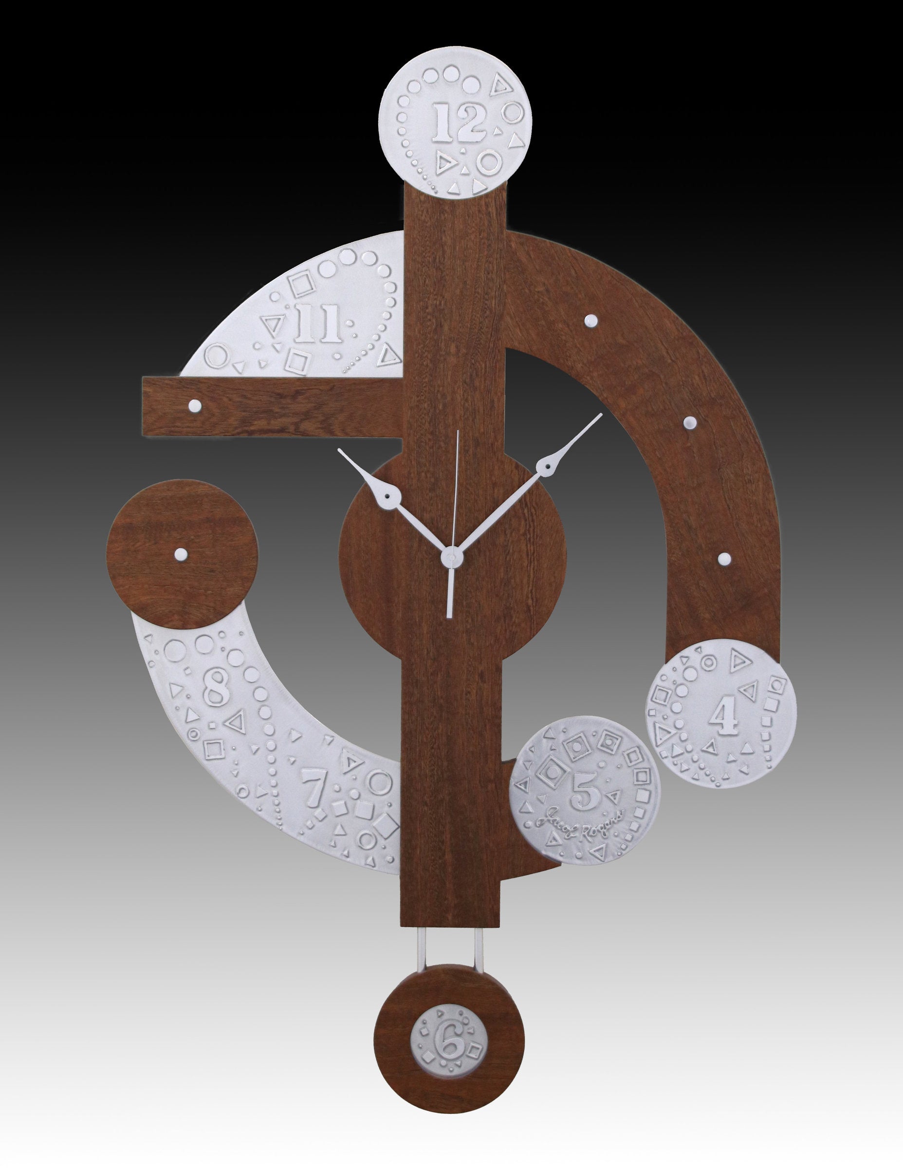 Now and Then Centerpiece Clock