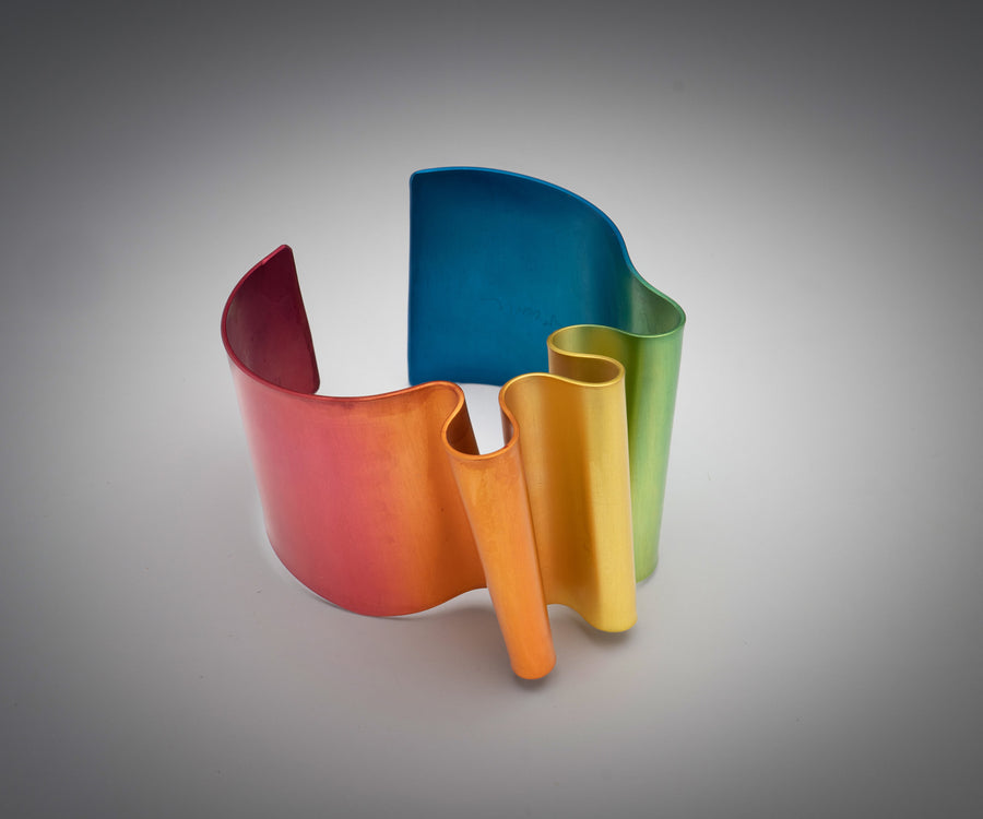 Rainbow Fan Cuff