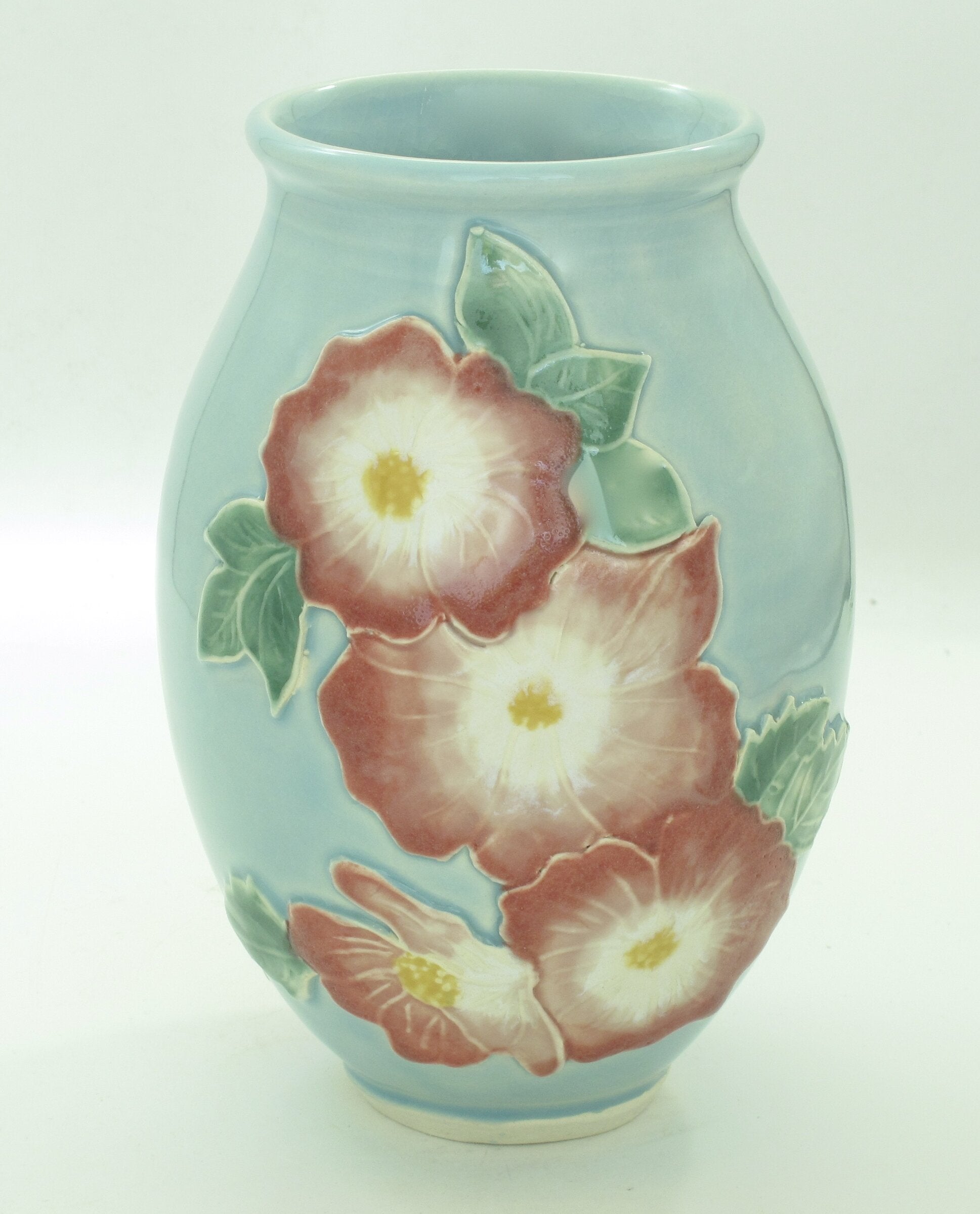 Summer Roses on Aqua