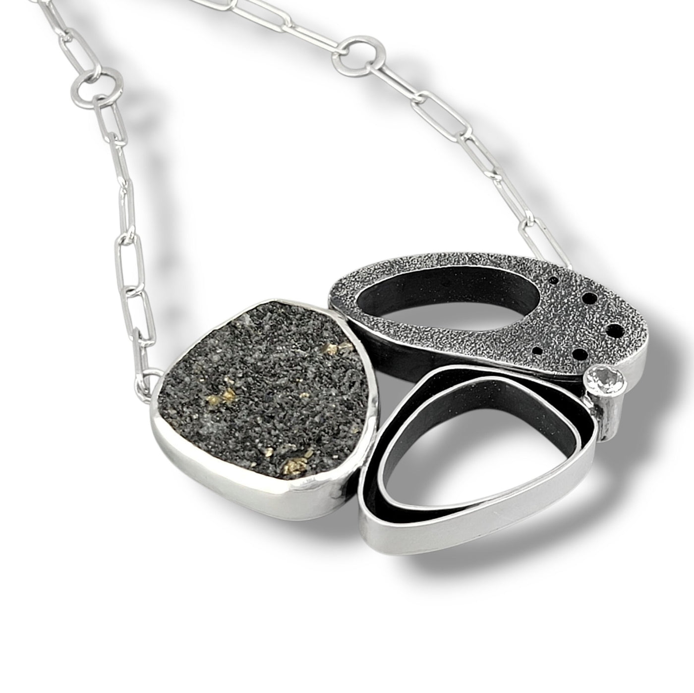 Triple Organic Hollow Pendant