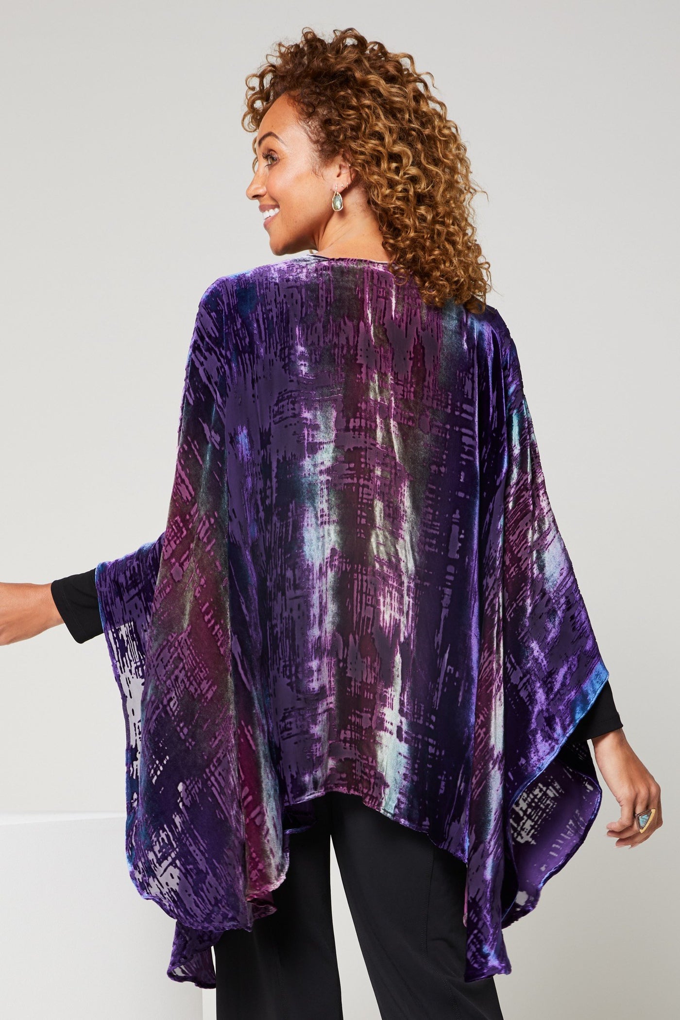 Brushstroke Capelet Wrap