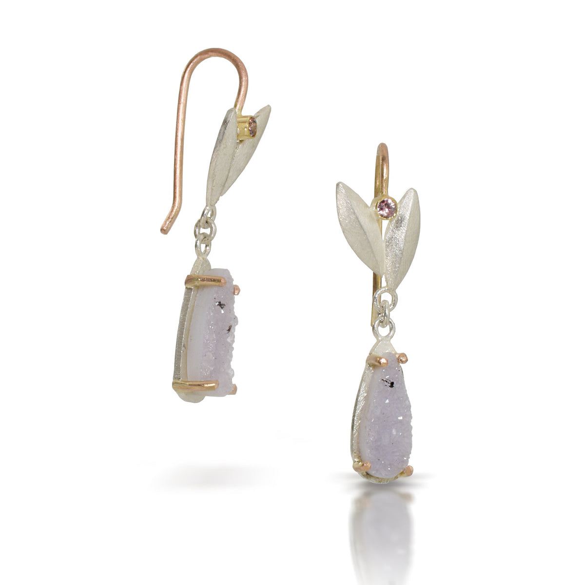 Druzy Quartz Fleurir Earrings