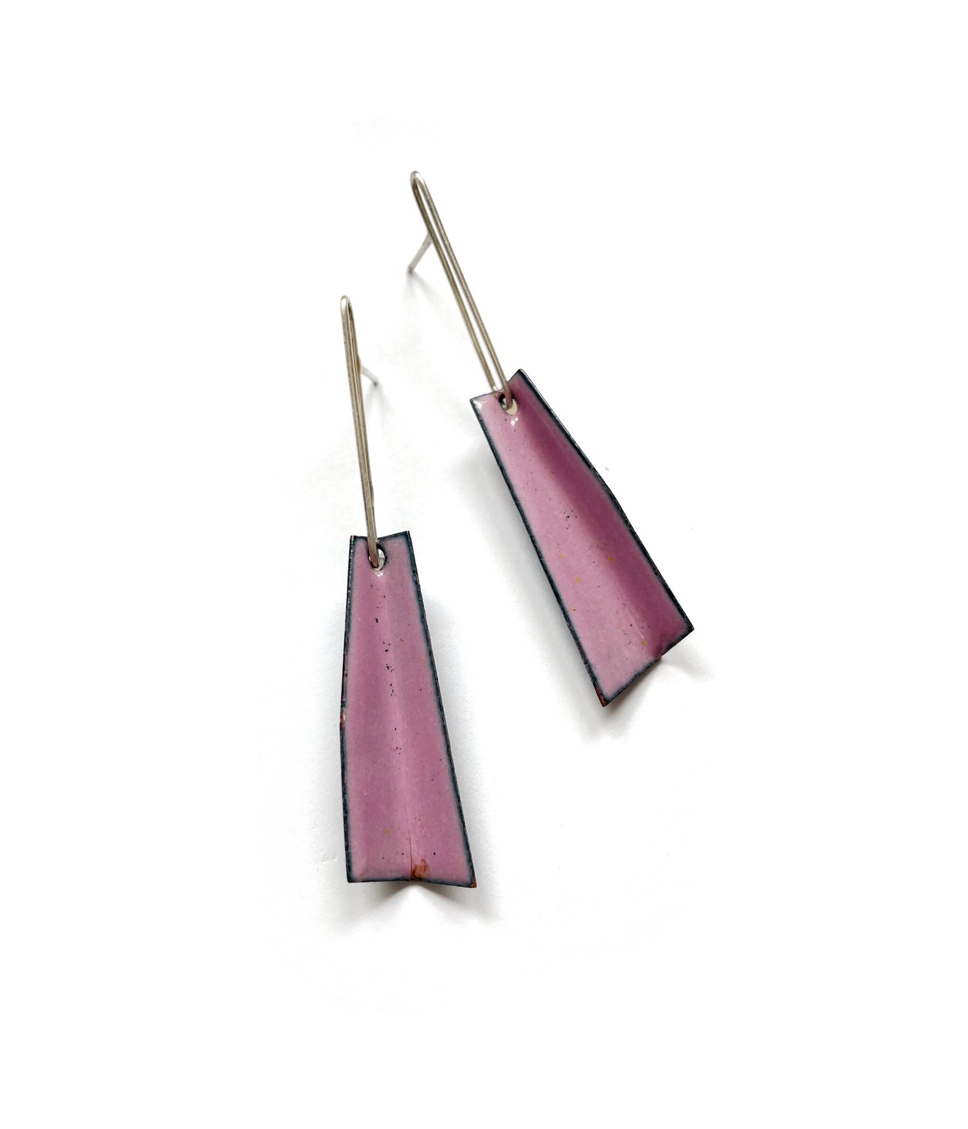 Mauve Folded Post Earrings