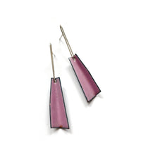 Mauve Folded Post Earrings