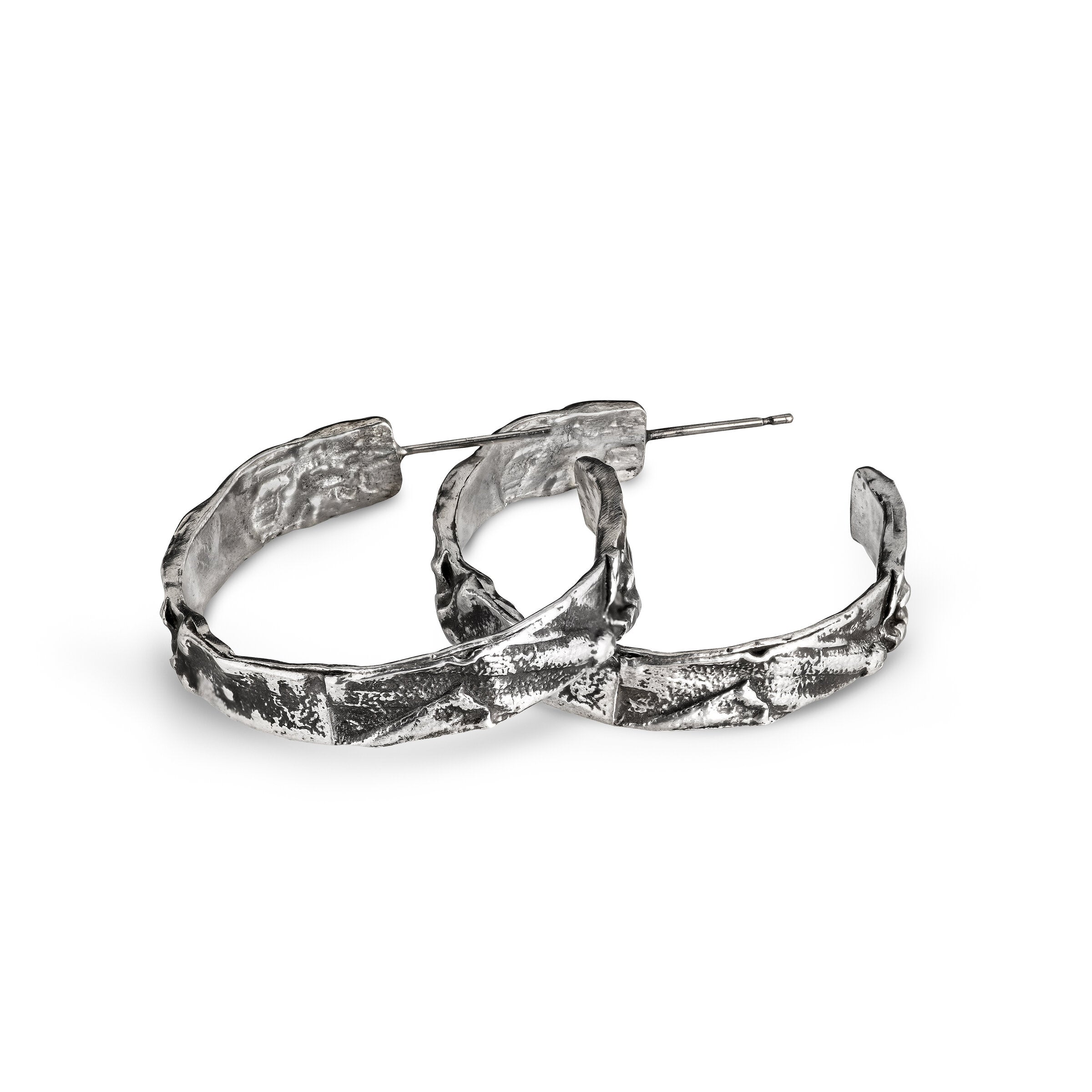 Textural Hoop Earrings