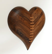 Walnut Compact Mended Heart