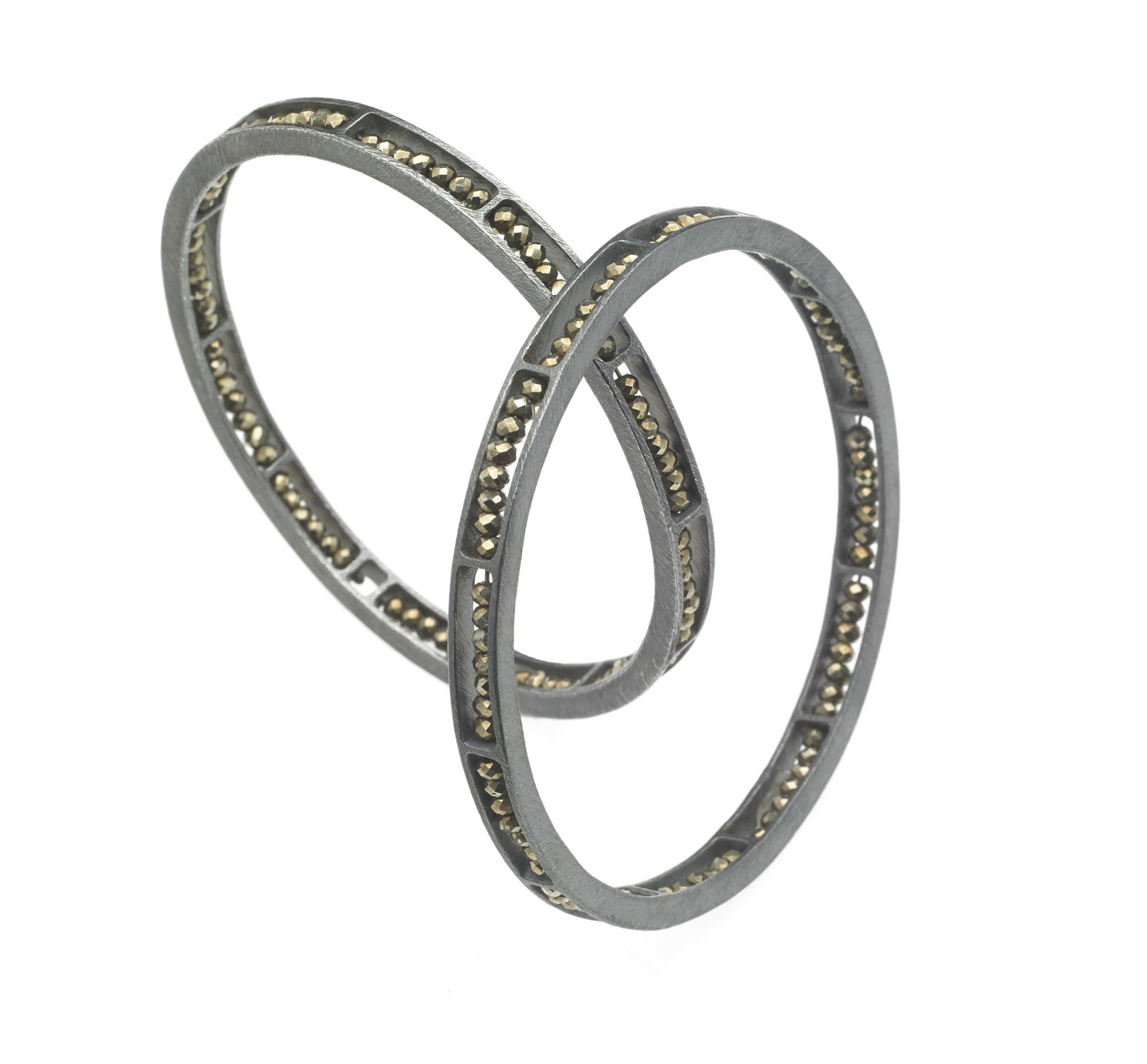 Carved Segment Bangle Bracelet