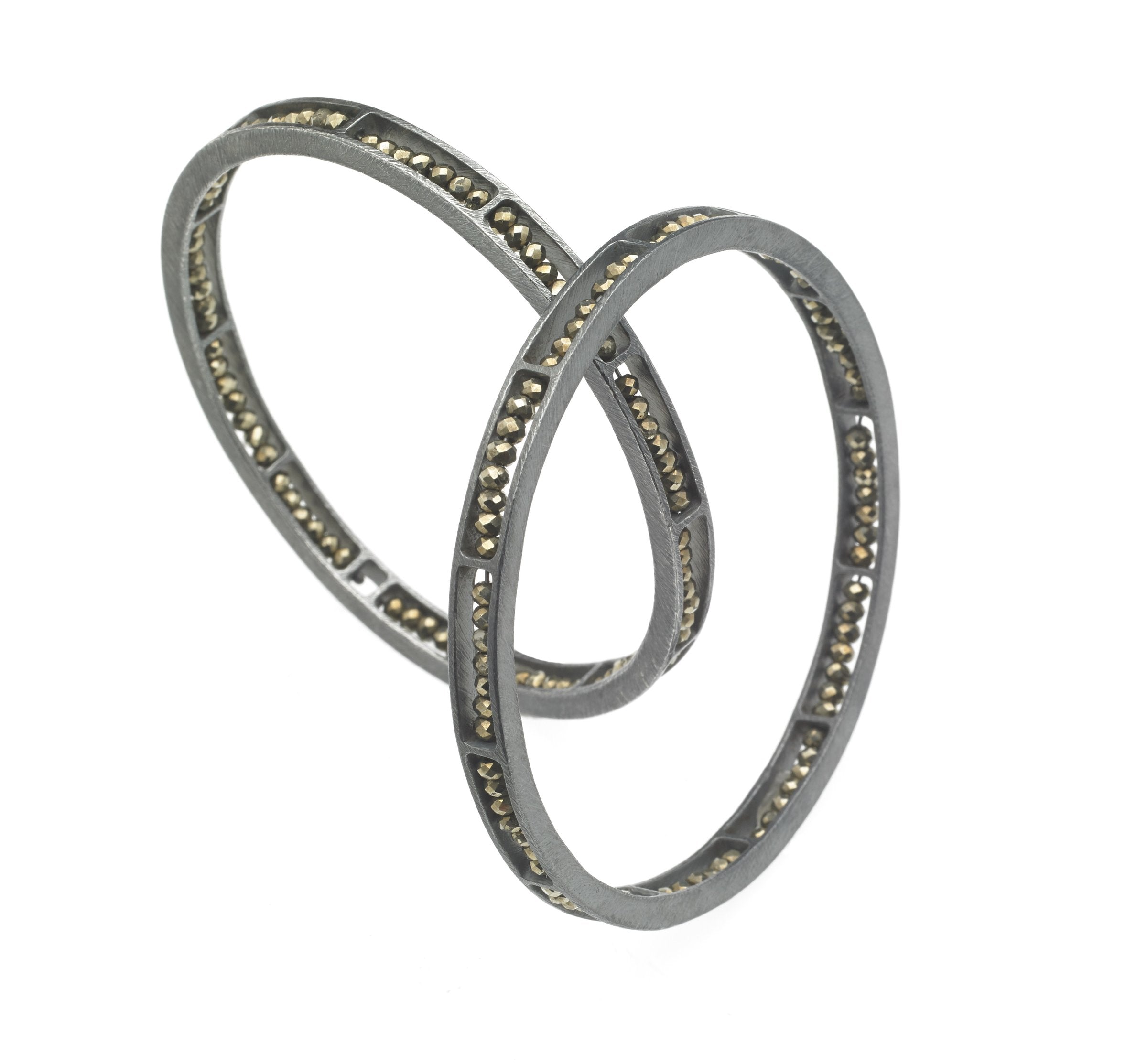 Carved Segment Bangle Bracelet