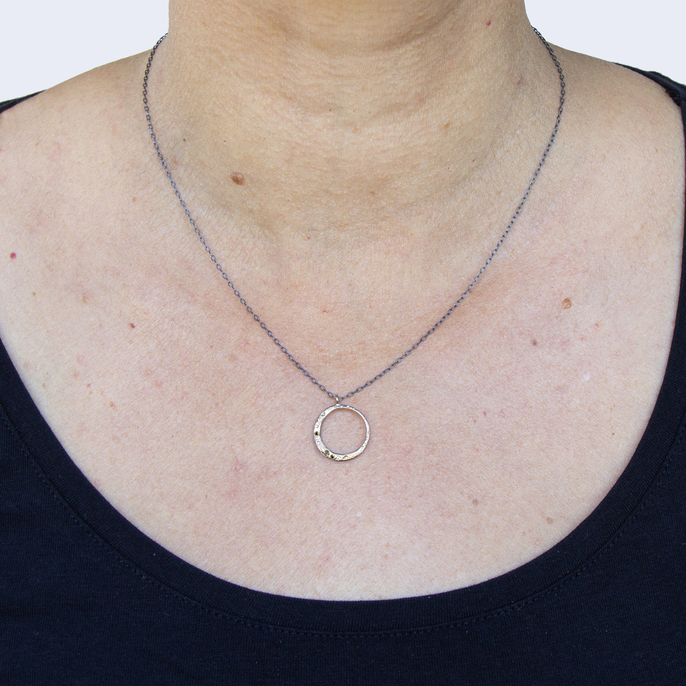 Oxidized Silver Chain