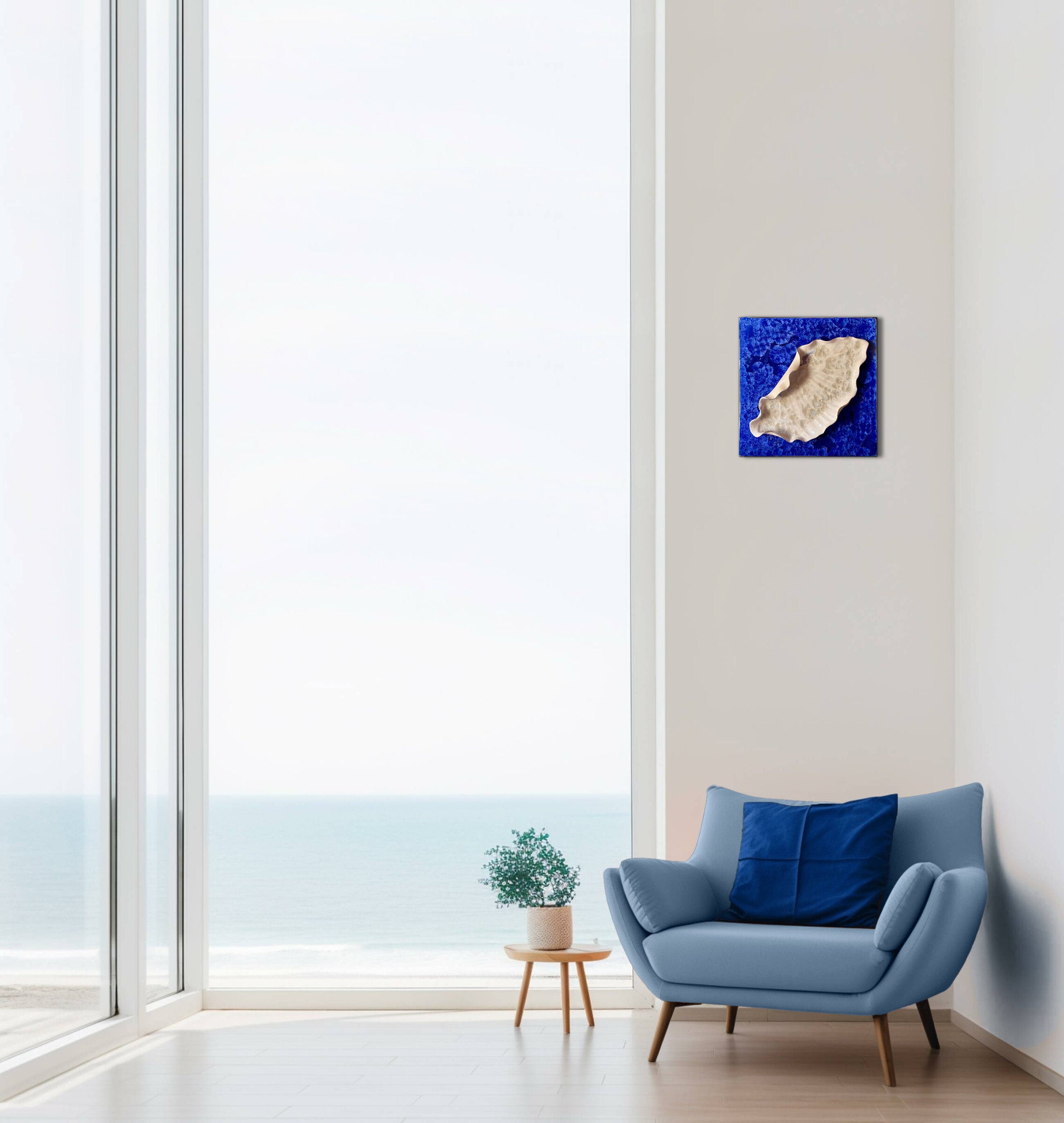 Concha Sapphire Wall Sculpture I
