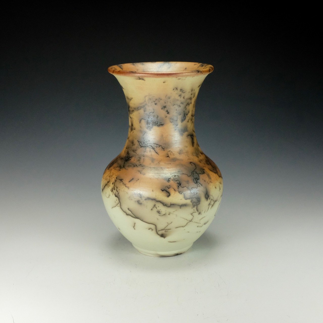 Horsehair Raku Vessel 10