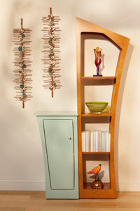 shown with hanne goldgewicht wall sculpture