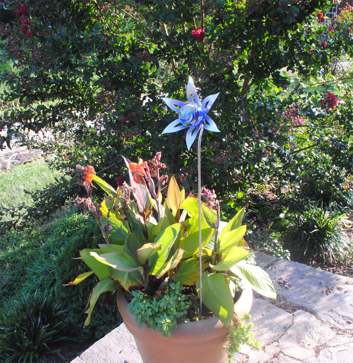 Floral Burst Garden Sculpture