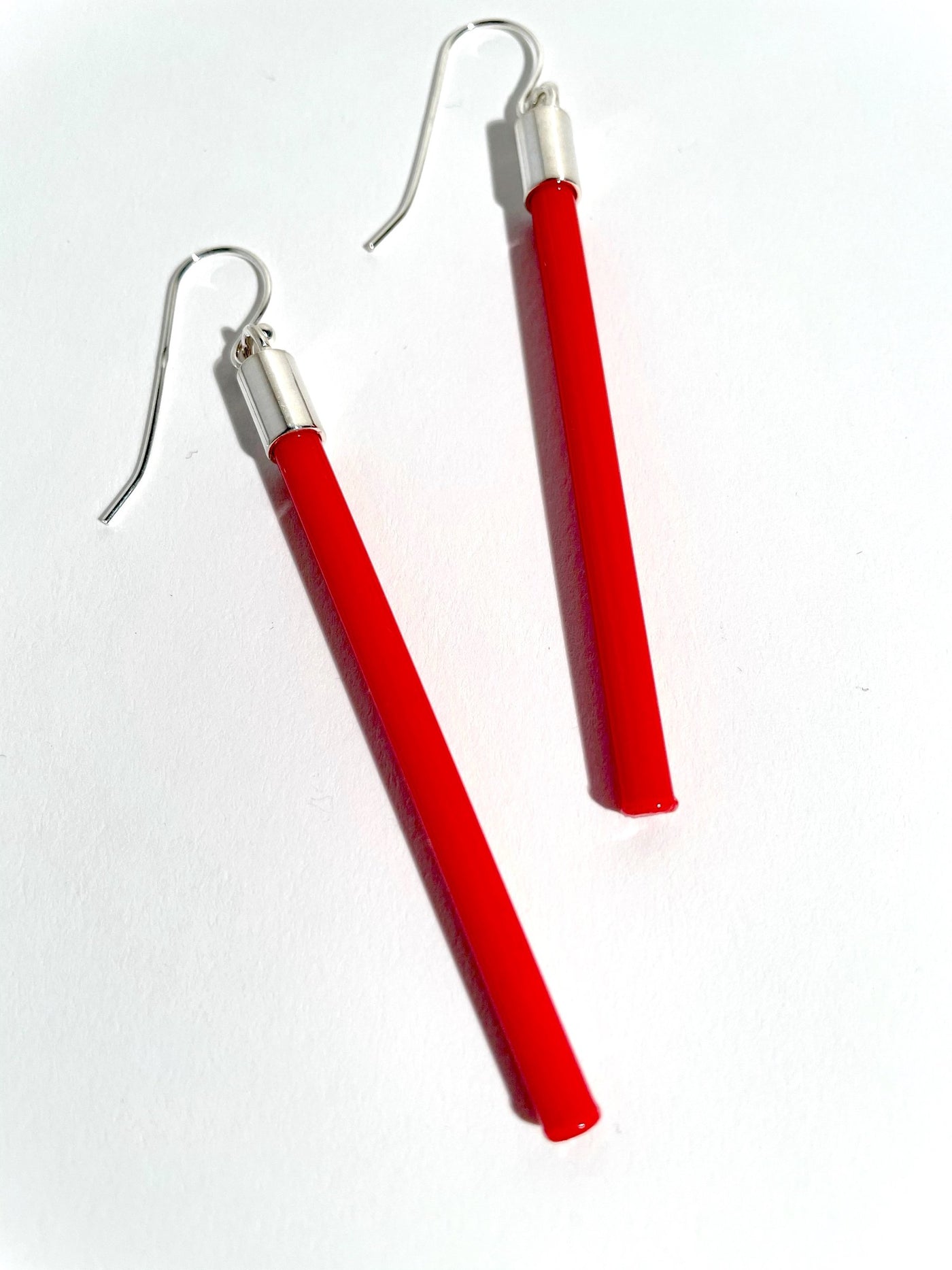 Red Rod Earrings