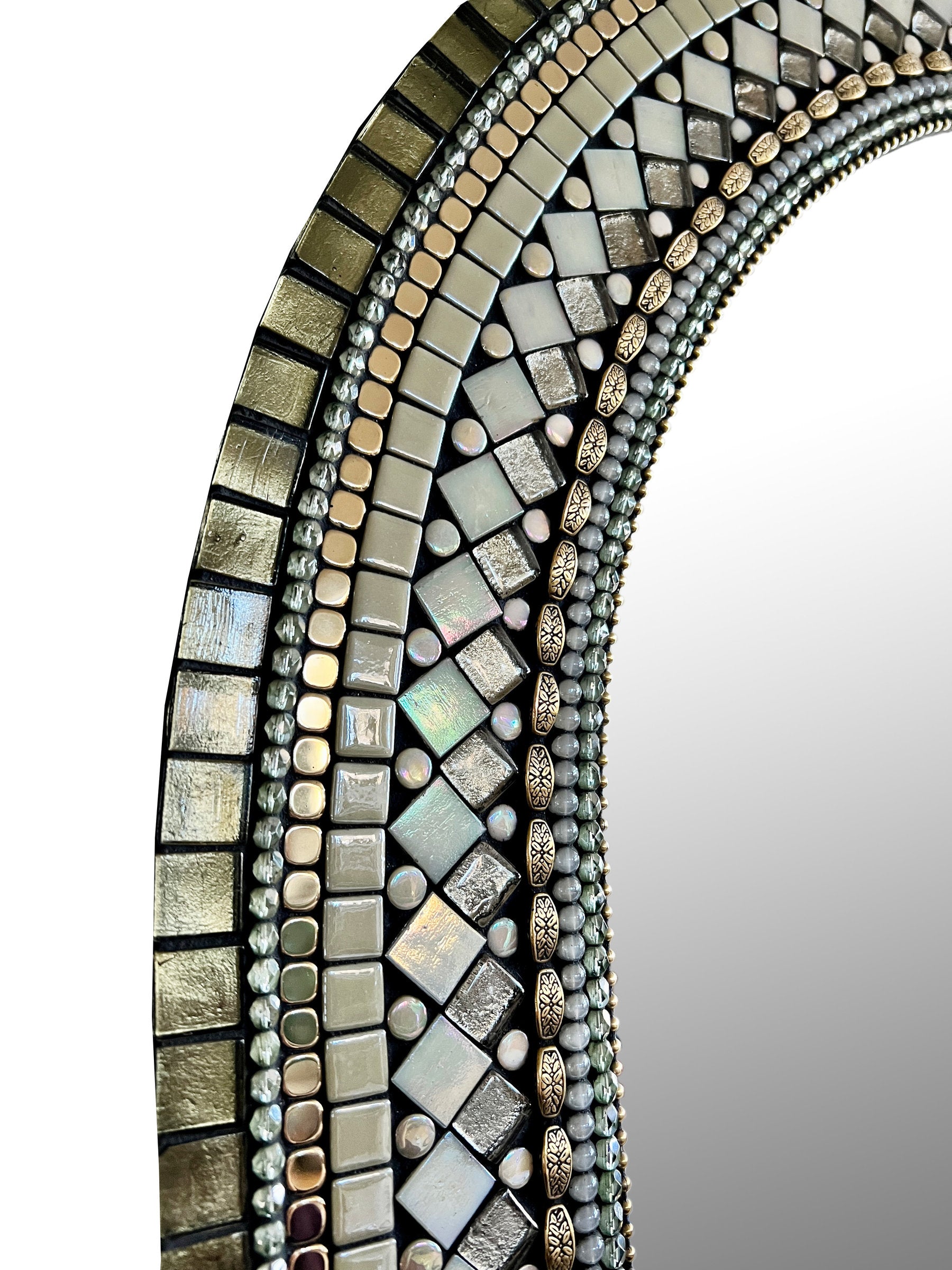 Sage Cream Arch Mirror