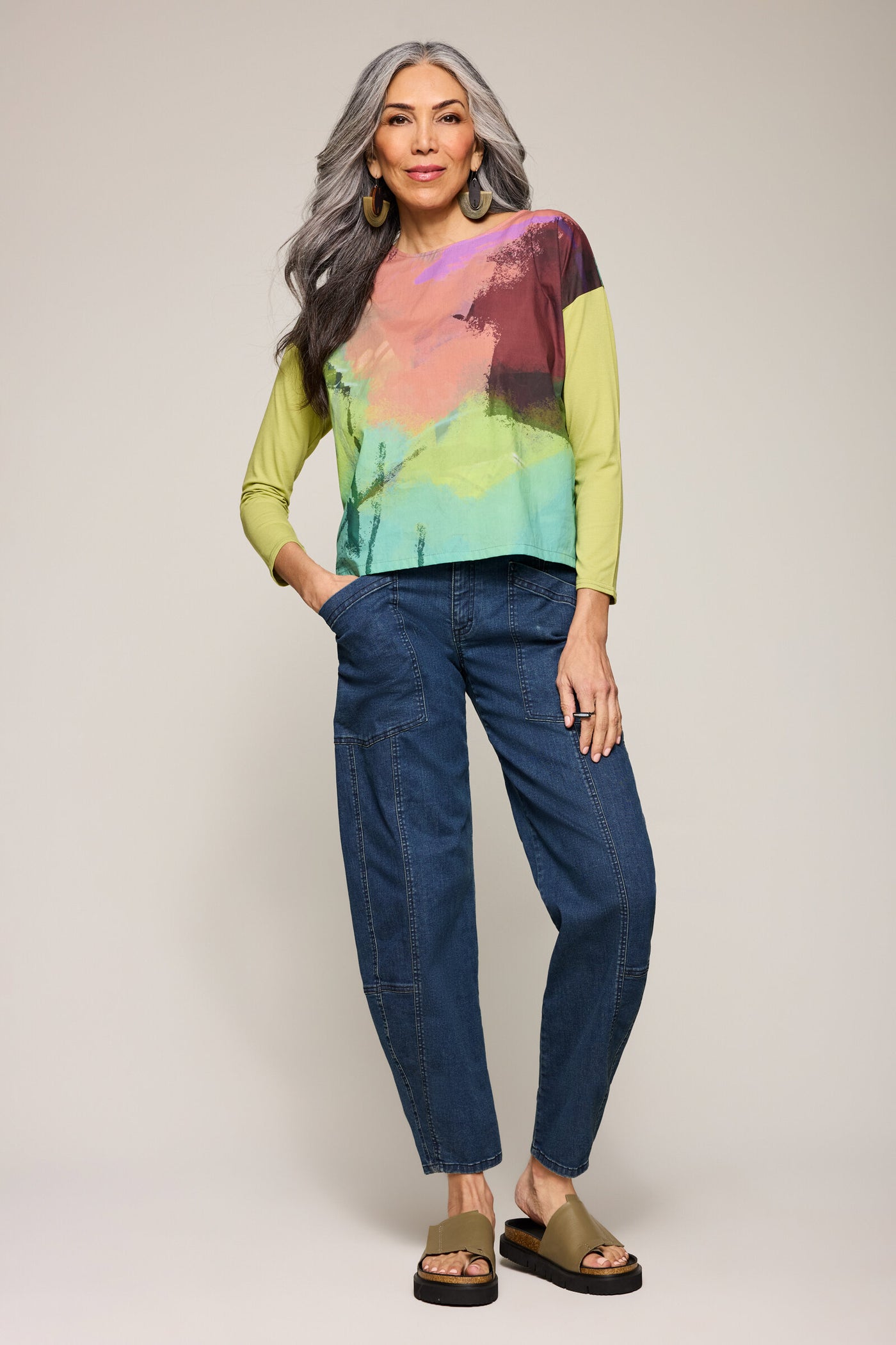 Mixed Media Melange Shirt