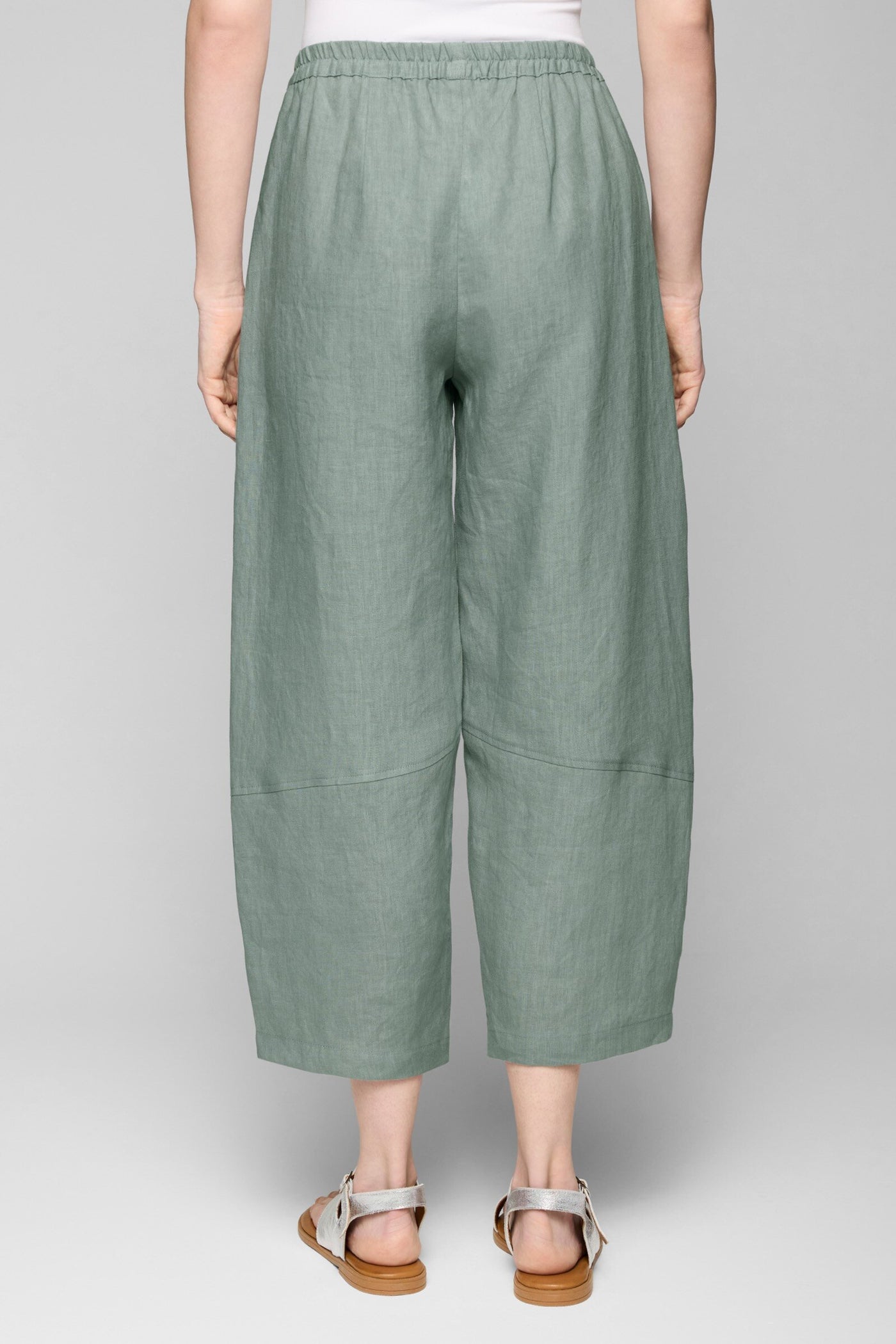 Linen Barrel Leg Pant