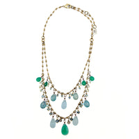 Aquamarine Double Strand Necklace