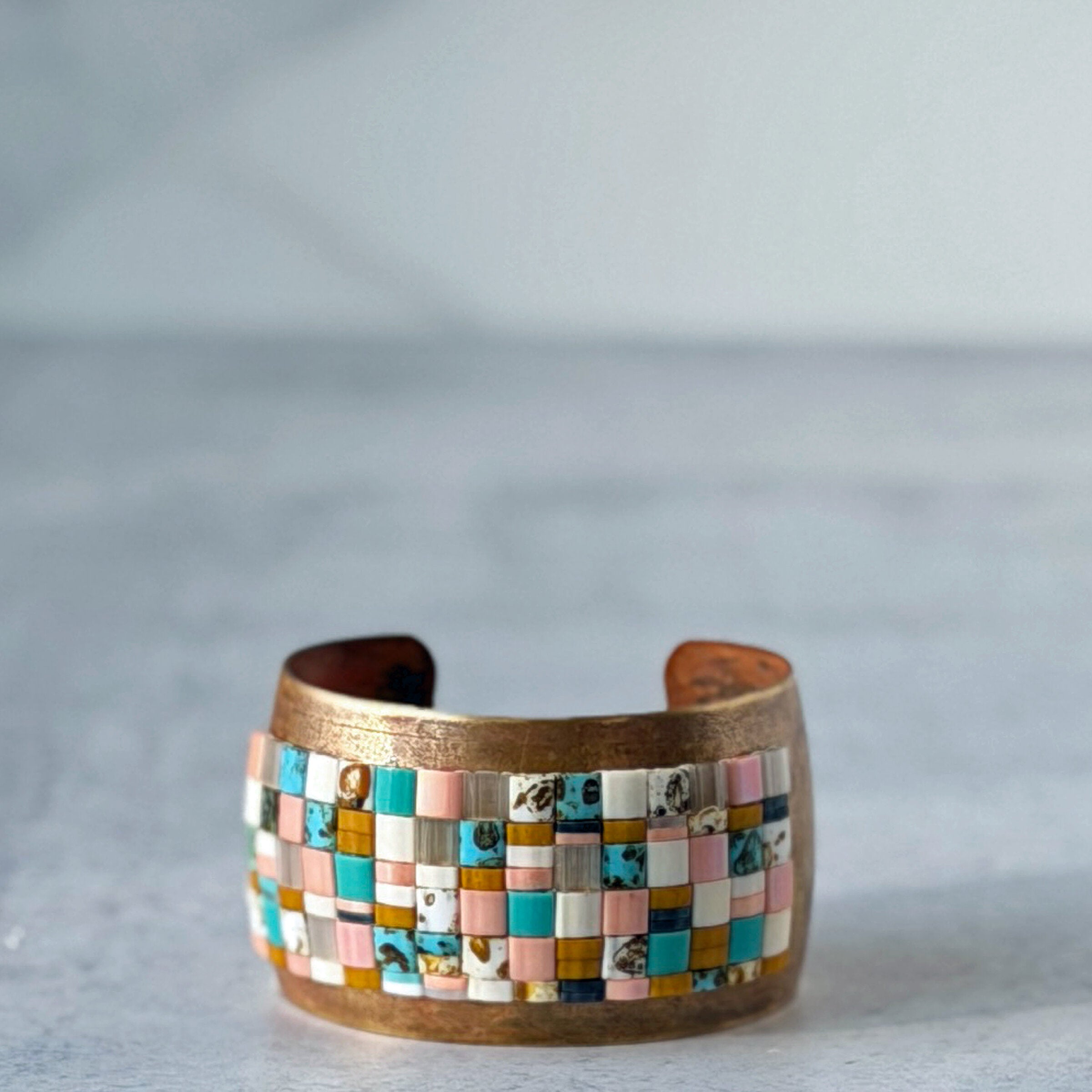 Road Trip Mosaic Style Cuff | Photo by Diana Ferguson